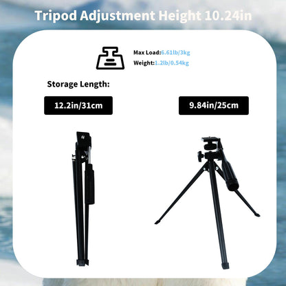 Voopon 25-75x80 Compact Spotting Scope Ultra Bright HD Lens Waterproof Frogproof Nitrogen Filled with Phone Adapter Tripod for Target Shooting, Hunting, Bird Watching, Wildlife Viewing