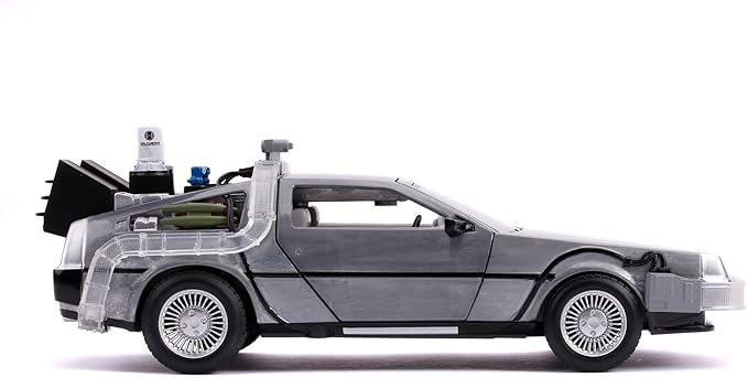 Jada - DLorean Back to The Future Collecting Vehicle Doors Open Glider Mode 1:24 Scale (253255021)