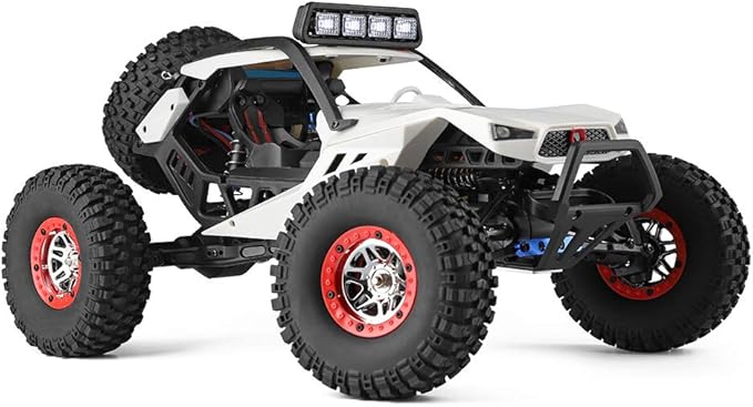 Goolsky WLtoys 12429 RC Car 1: 12 Scale 4WD 40KM/H High Speed RC Crawler with LED Lights 2.4GHz All Terrain Off Road RC Truck for Adults