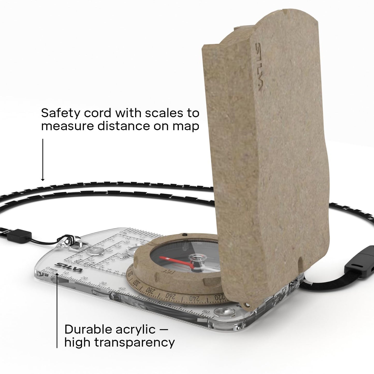 Silva Compasses Transparent Base with Mirror Terra Expedition S Compass (MN) Silva Unisex Adults