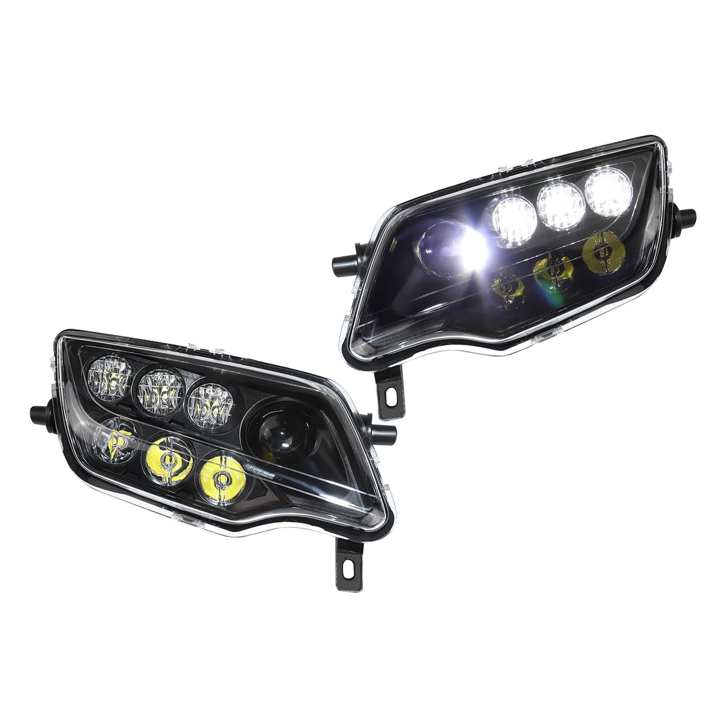 XATVXUTV LED Headlights for Honda Pioneer 1000/700/ Talon 1000, Front Light Head Lamp with High Low Beam for Honda Pioneer 1000 700/ Talon/Rancher 420/ Foreman 500/ Rubicon Accessories (2PCS)