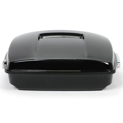 ECOTRIC 5.5" Razor Motorcycle Trunk Luggage w/Backrest Compatible with 2014-2024 Davidson Touring Models Trunk Tail Box