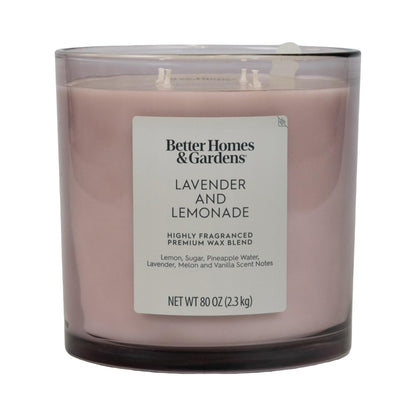 4-Wick Large Oversized Jar Candle 80oz. (Lavender and Lemonade)
