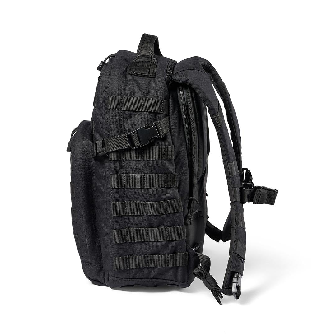 5.11 Tactical Backpack – Rush 12 2.0 – Military Molle Pack, CCW with Multiple Compartments, 24 Liter, Small, Style 56561, Black