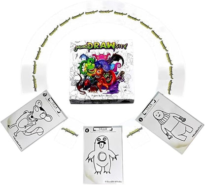 MonsDRAWsity Drawing Party Game Based on Verbal Description Take Turns Describing &amp Drawing a Bizarre Monster - Be The Player Whose Drawing Most Closely Matches 8+ 3-8 Players