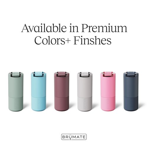 BrüMate Strova 18oz 100% Leakproof Insulated Coffee Mug | Ceramic-Lined Interior | Built-In Silicone Sleeve for Travel | Locking Flip Lid (Lilac Dusk)