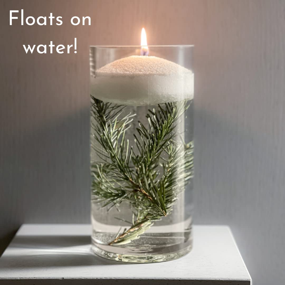 Foton Pearled Candle 18 Oz - Unscented Non Toxic Luxury Long Lasting Powder Candles - Lasts up to 120 Hours - Refillable Candle Sand with 30 Wicks for Candle Making - Pure & Unscented