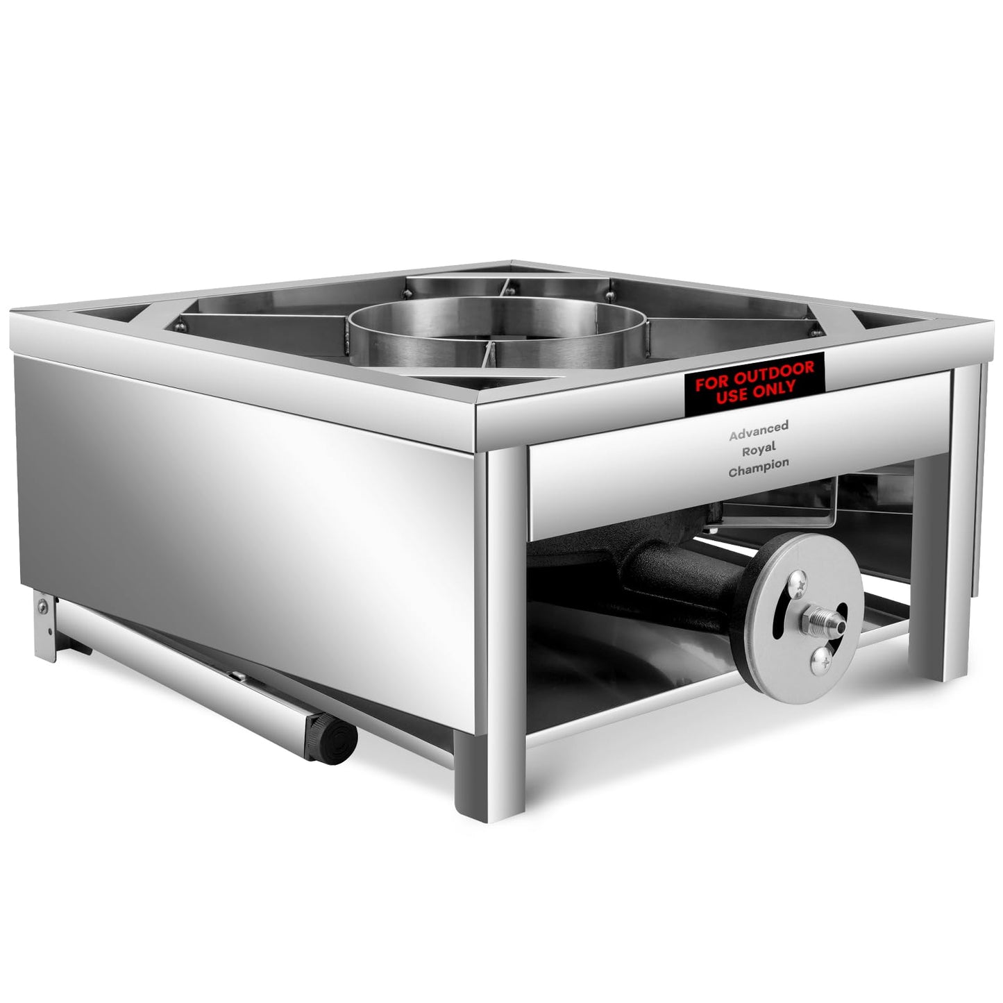 ARC Single Burner Propane Stove with Foldable Legs -Extra Large 17"Cubic,High-pressure 20PSI Stainless Steel Propane Burners for Outdoor Cooking Turkey Fry, Seafood Boil, BBQ, Homebrewing