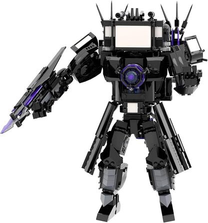 Bentex Toilet Upgraded Titan TV Man Figure Building Block Set Upgraded Cameraman Speakerman Game Model Collectible Building Bricks Birthday Gift for Adults Fans (857pcs)