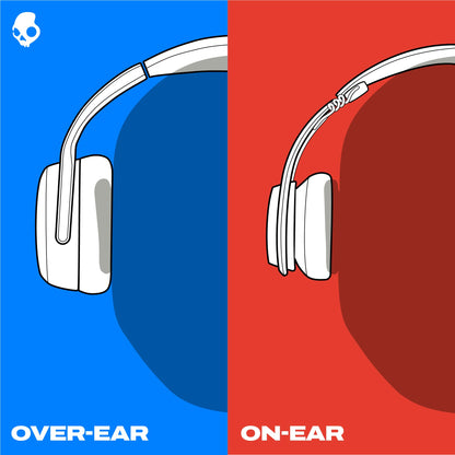 Skullcandy Hesh 360 Wireless Over-Ear Bluetooth Headphones, Up to 100 Hours Battery, Noise Isolating Fit, Flat-Folding Collapsible Design, Microphone iPhone Android - True Black
