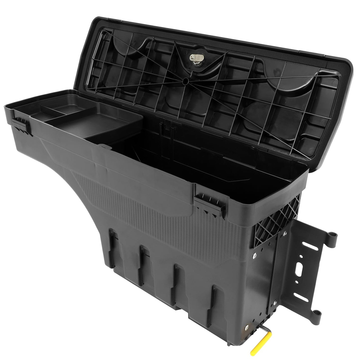 SCITOO Truck Bed Tool Box for Dodge Ram 1500 2500 3500 2002-2018 Left & Right Side,Multi-Compartment Dividers Organized Storage,Heavy Duty & No-Drill Installation