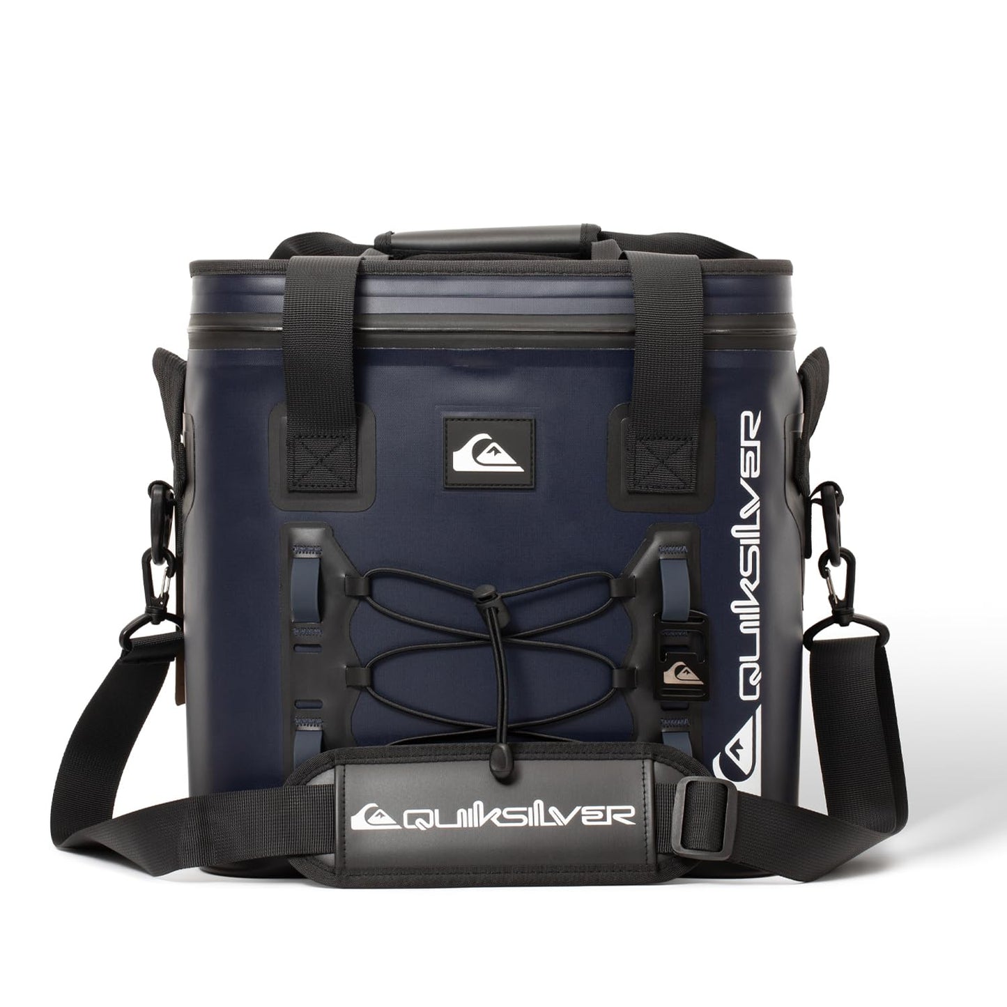 Quiksilver 20L Box Cooler, 24 Cans, 48-72H Insulated Cooling, Leak Proof, Waterproof IPX7, Heavy-Duty, for Beverage, Drink, Lunch, Outdoor, Beach, Camping, Fishing (Dark Navy)