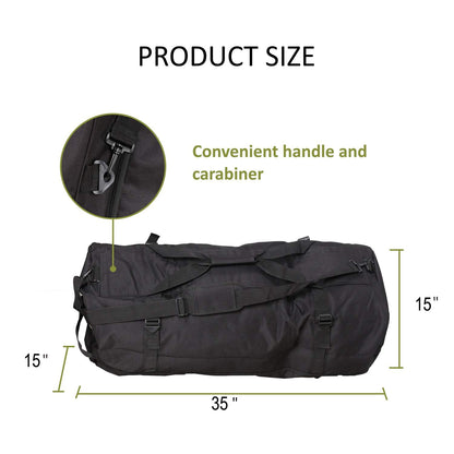 TopoGrow XXL Extra Large Backpack Odor Smell Proof Duffel Bag with Carbon Lining Water Resistant Luggage Smell Absorbing Bag Odor Absorbent for Hydroponics Use, Travel, Sport Gym