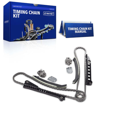 JC Whitney JFBAJCWTCK00082 Engine Timing Chain Kit with Tensioner - Fits SOHC V8 5.4L - Compatible with Ford F-150 97-01, F-250 97-99, F-250/F-350 Super Duty 99-01, Expedition E-150 Econoline 97-01