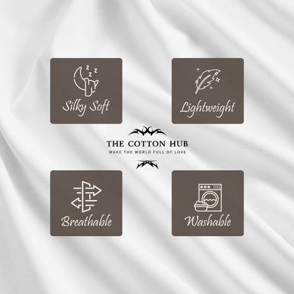 Standard/Queen (21"x32") Size Set of 2 Pillow Cases 600 Series Peruvian Pima Cotton Pillow Cases, Fits Standard & Queen Size Pillows (Solid, White)
