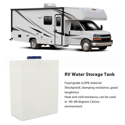 Akozon RV Water Storage, 10 Gallons RV Water Storage 19.7 X 15.7 X 7.9in Heat Cold PE Fresh Water for Trailer Boat Yacht RV Fresh Water Holding