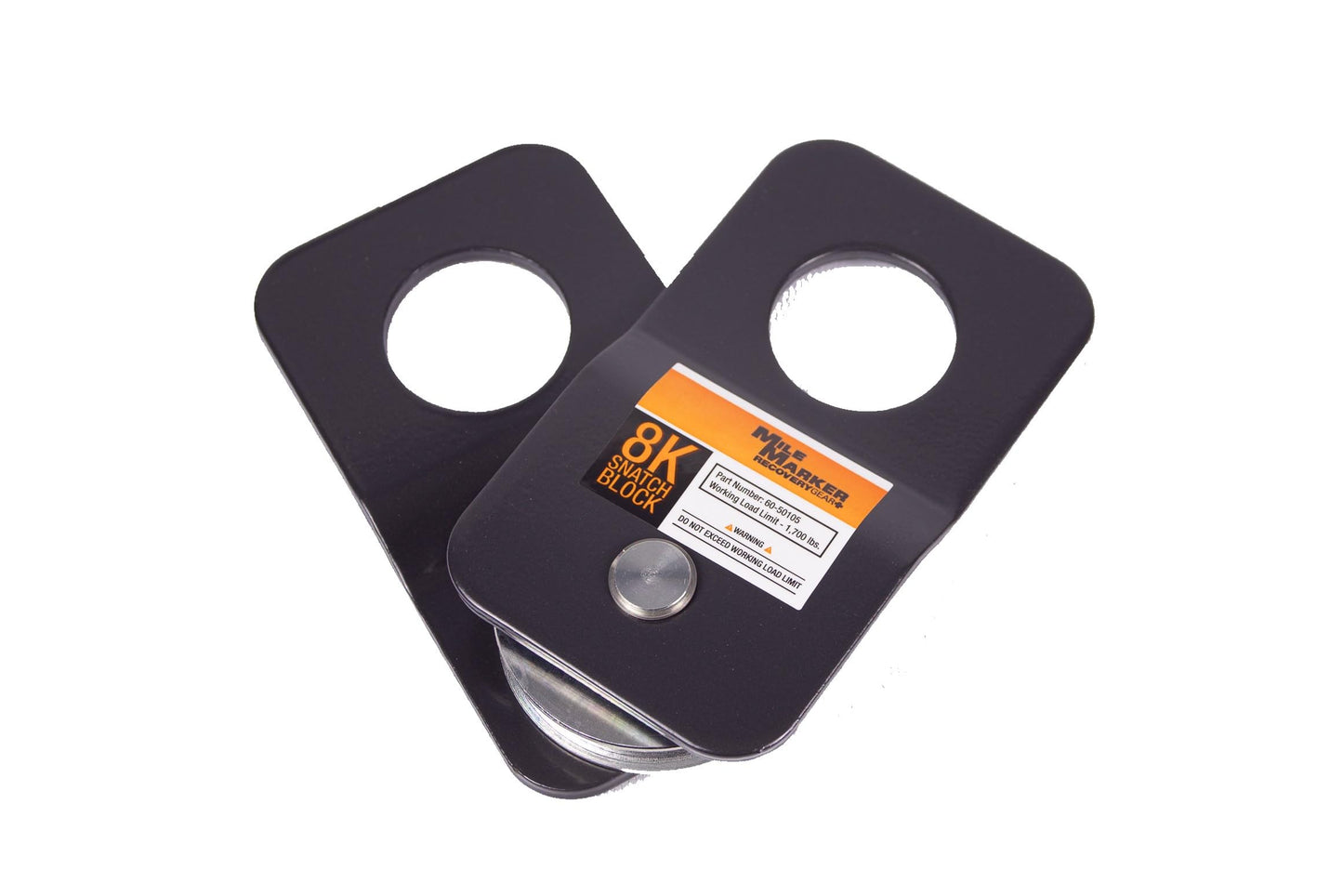 Mile Marker 19-00105 ATV UTV Recovery Kit - Includes Carrying Case, 2 8' Recovery Straps, 1 Pair of Gloves, 2 8K Snatch Block & 2 5/8" Powder Coated Shackles