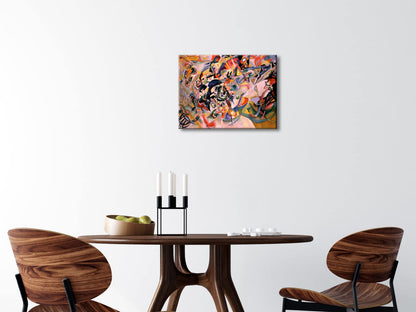 Wieco Art Framed Canvas Wall Art Composition VII, 1913 by Wassily Kandinsky Classic Abstract Famous Paintings Reproductions Canvas Wall Art for Home Decoration