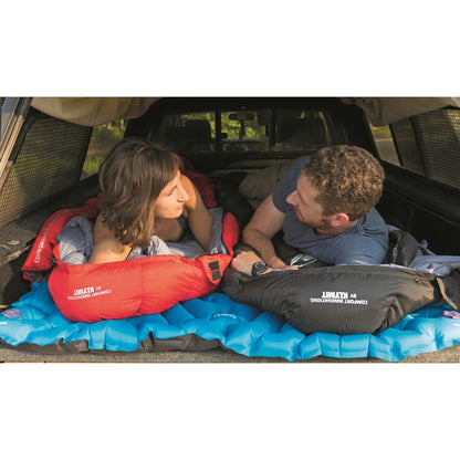 KLYMIT Double V Inflatable Sleeping Pad | Thick, Lightweight, Easy to Inflate, Foldable Air Bed Mattress for Camping & Backpacking