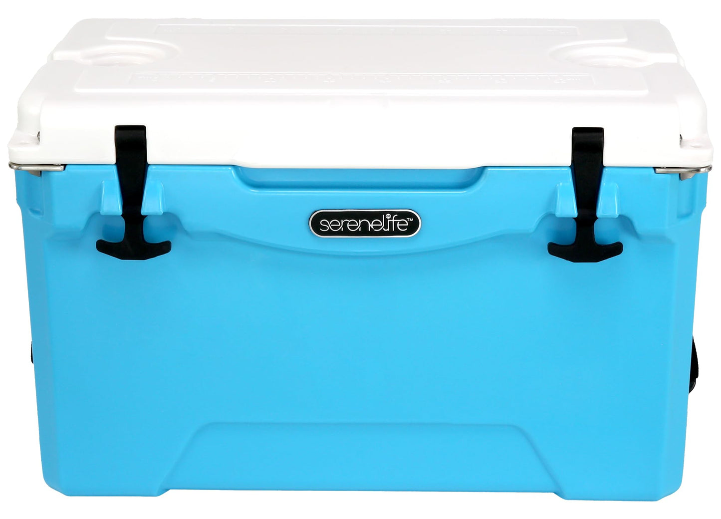 SereneLife Ultra-Tough 50 Quart Rotomolded Cooler Box, Holds Upto 64 Cans, Keeps Ice Up to 5 Days, Heavy-Duty Insulated Portable Ice Chest Box, Ideal for Camping, Beach, and Outdoor Adventures