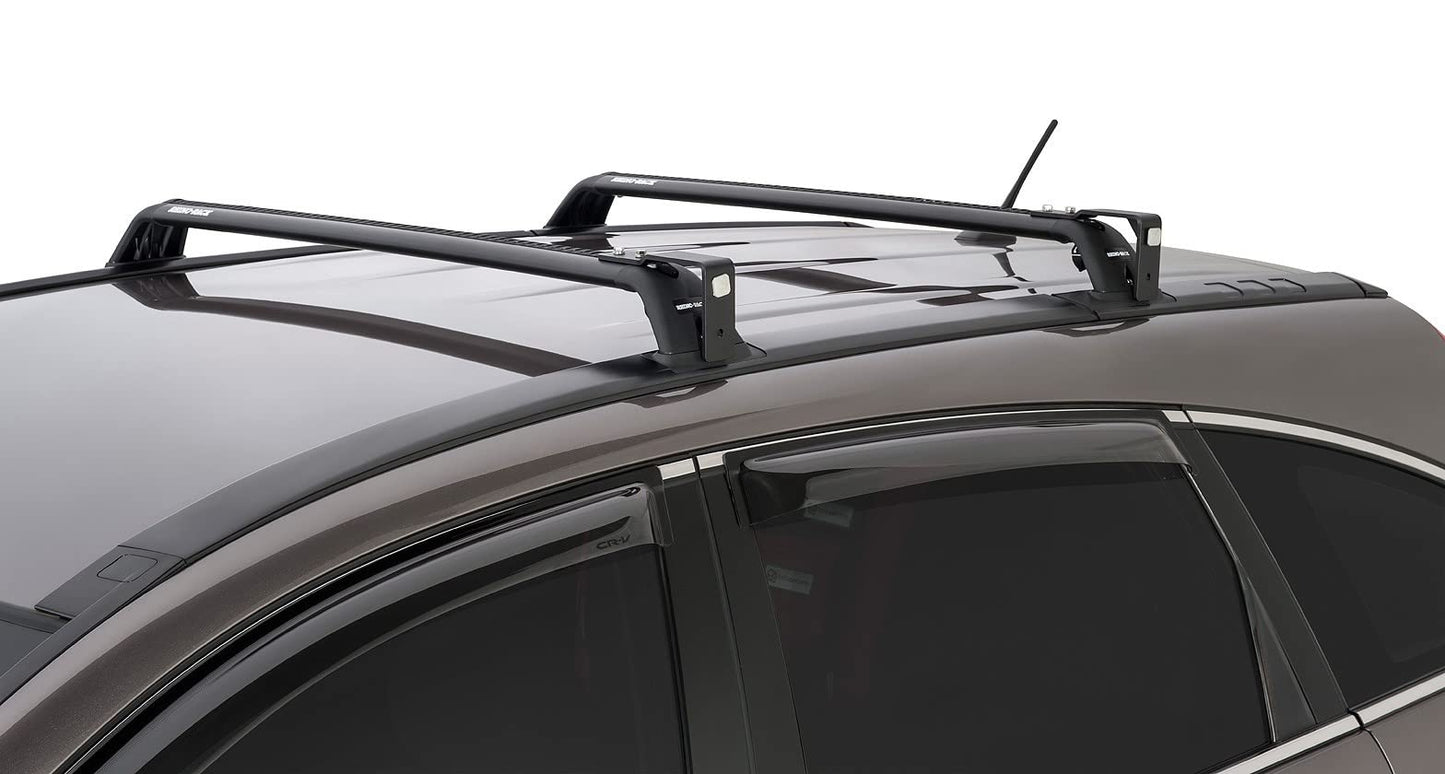 Rhino-Rack Sunseeker Angled Down Awning Brackets for Flush Vortex Bars, Powder Coated Stainless Steel, Black (32127)