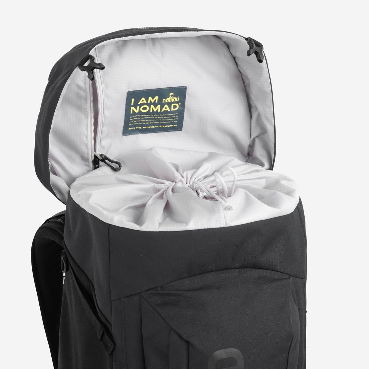 NOMAD Batura Backpack - Premium 70L Pack with Rain Cover Included | Lightweight Rucksack for Traveling, Hiking, Camping, Outdoor Sports (Black)