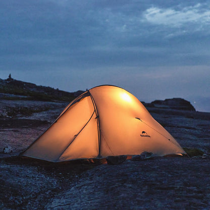 Naturehike Cloud up Pro 2 Person Tent, Double Layer Waterproof Two Person Tent,Ultralight 2 Person Backpacking Tent with Footprint