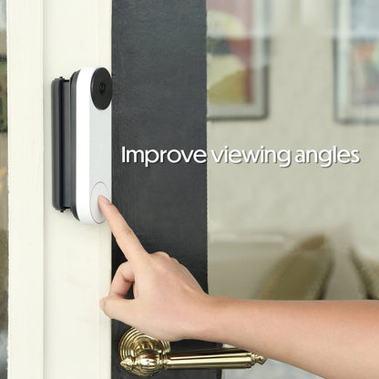 Wasserstein Horizontal Adjustable Mount ONLY Compatible with the Google Nest Doorbell (Wired, 2nd Gen) -(Not for Battery Version)