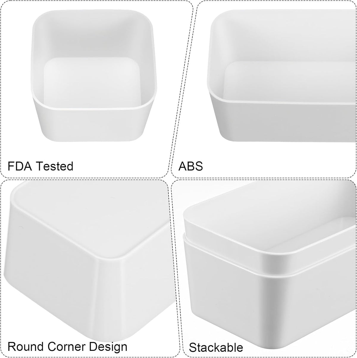 Kifmurase 11-Piece Stackable Plastic Drawer Organizer Set - Versatile Divider Trays for Makeup, Jewelry & Gadgets