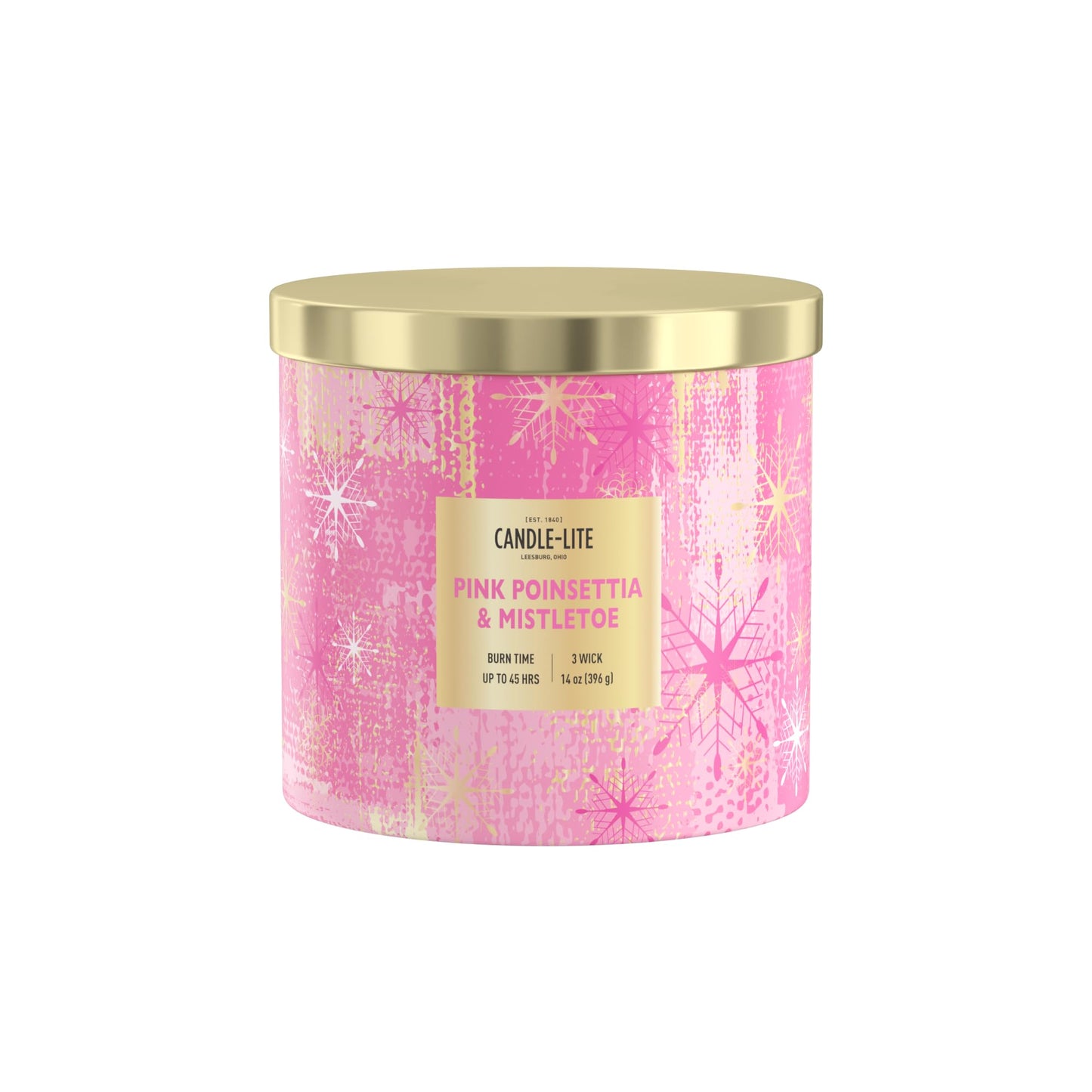 Candle-lite Holiday Scented Candles, Red Apple and Zesty Orange, 14 oz 3-Wick Jar Candle, Proudly Poured in The USA, Christmas Home Decor Candle, 45 Hours of Burn Time, Holiday Gift for Men and Women
