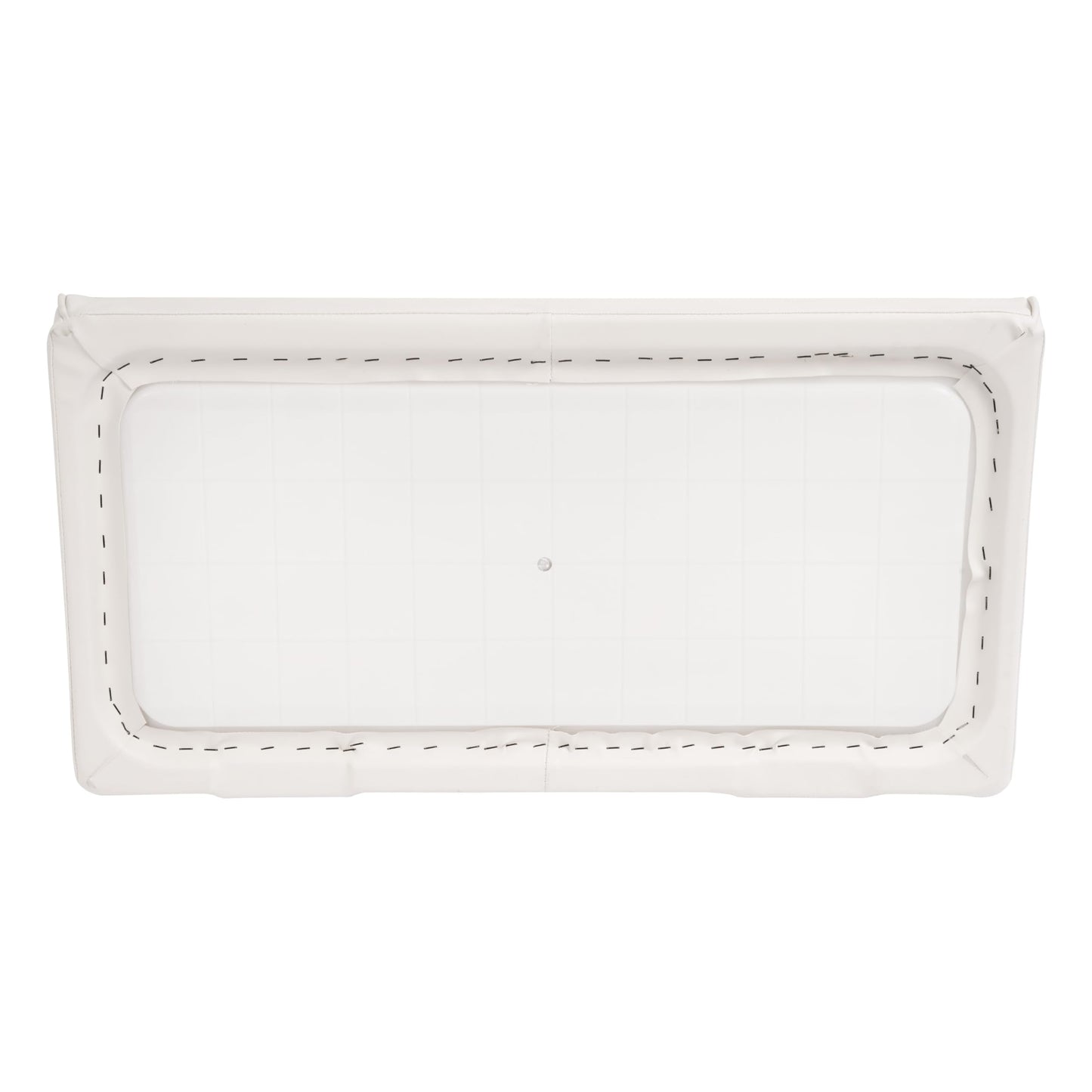 ALMULOO 8WD156-R-S Replacement Seat Bottom Cushion Compatible with 8WD156 Series 70 Quart Swingback Cooler Seat for Fishing, Pontoon Boat, Yacht Universal Pontoon Boat Parts White Plastic