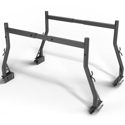 OBNAUX Universal Truck Ladder Racks, Extendable 46"-71" Overland Rear Bed Racks, 900 LBS Non-Drilling, Truck Cargo Carrier Fits Most Pickup Trucks, Back Cross Bars for Kayak, Surfboard, Lumber, Ladder