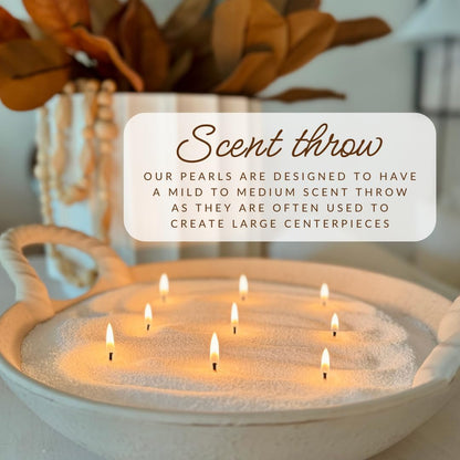 Foton Pearled Candle Le Cube Concrete Vase Set 16 Oz Square - Unscented - Refillable Jar Scented Candle Sand Wax with 15 Wicks - Natural Non-Toxic Decorative Candles for Home