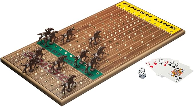 Horseracing Gametop 2-20 players Walnut