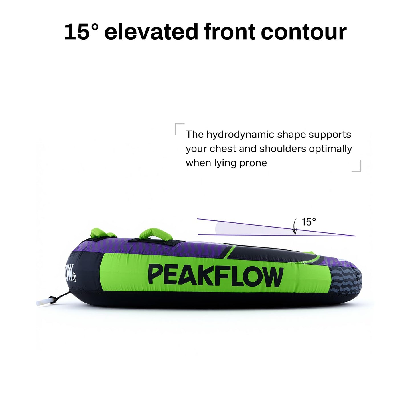 PEAKFLOW Towable Tube,Boat Tube,1-2 PersonsModels,Tubes for Boating,Heavy Duty 840D Nylon & 28-Gauge PVC,High-Speed Water Fun, 54x54 Inches Inflated,Eclipse Series
