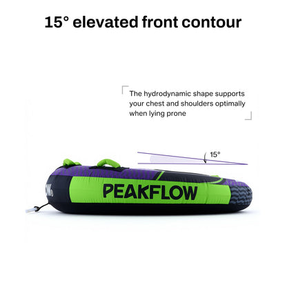 PEAKFLOW Towable Tube,Boat Tube,1-2 PersonsModels,Tubes for Boating,Heavy Duty 840D Nylon & 28-Gauge PVC,High-Speed Water Fun, 54x54 Inches Inflated,Eclipse Series