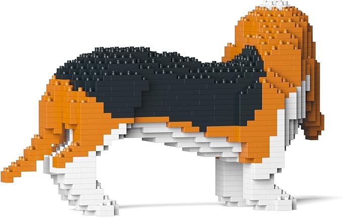JEKCA Basset Hound 01S-M01 | Dog Plastic Building Blocks | Age 14+