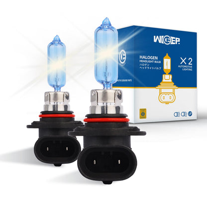 wideep HIR2/9012 Halogen Headlight Bulbs, 12V 55W, 5000K White, Pack of 2