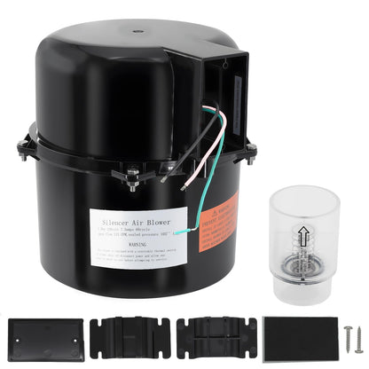 XHHEZQ 6315141 Silencer Spa Blower 1.5 HP 120 Volt 7.3 Amps Replacement for Air Supply, for use with 2 inch Plumbing, Quiet and Shock-Absorbing, Easy Installation, for Pool Hot Tub & Spa