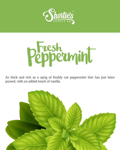 Shortie's Candle Company Fresh Peppermint Premium Wax Melts 4 Pack - 12 Oz., Strong & Long Lasting, Non-Toxic - Made with Essential & Natural Oils - Formula 117