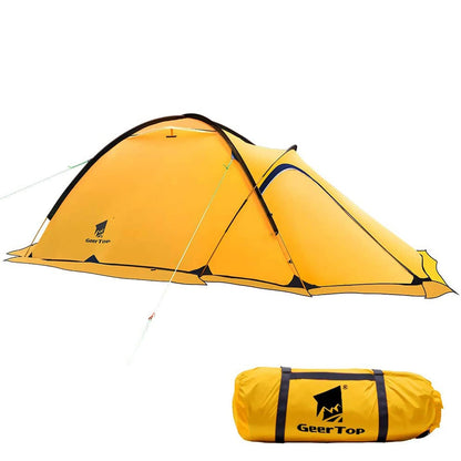 Geertop Portable 2 Person 4 Season Tent Waterproof Backpacking Tent Double Layer All Weather for Camping Hiking Travel Climbing Mountaineering - Easy Set Up
