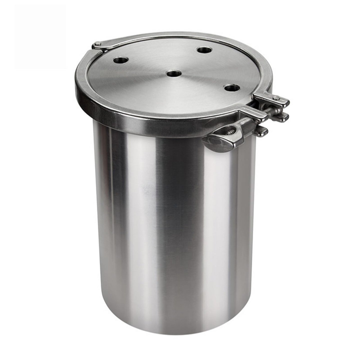 iDili 304 Stainless Steel Pressure Tank, 1-15L Optional Fluid Dispensing Container with Safety Valve & Gauge for Glue, Chemical, Storage & Transfer (1L)