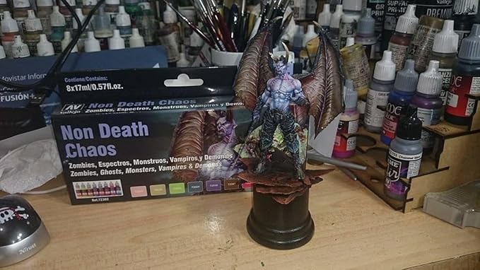 Vallejo - Non-Death Chaos Acrylic Paint Set | Game Color | Fantasy Color Series Miniature Model Kit for a High Pigment Matte Finish | 8 Bottles x 18 ml. (0.60 fl.oz)