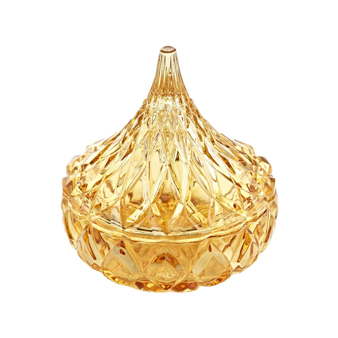 Godinger Gold Glass Hershey Kiss Candy Dish - A Sweet and Stylish Delight
