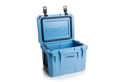 Cobalt 25 Quart Roto-Molded Super Ice Cooler | Large Ice Chest Holds Ice Up to 3 Days | (Cobalt Blue)