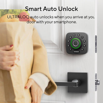 ULTRALOQ Bolt NFC WiFi Smart Lock, Keyless Entry Deadbolt with iPhone/Android Tap, App Remote Control, Keypad, Works with Apple Home, Siri, Alexa, BHMA Certified, Easy Install, 10 Mo. Battery