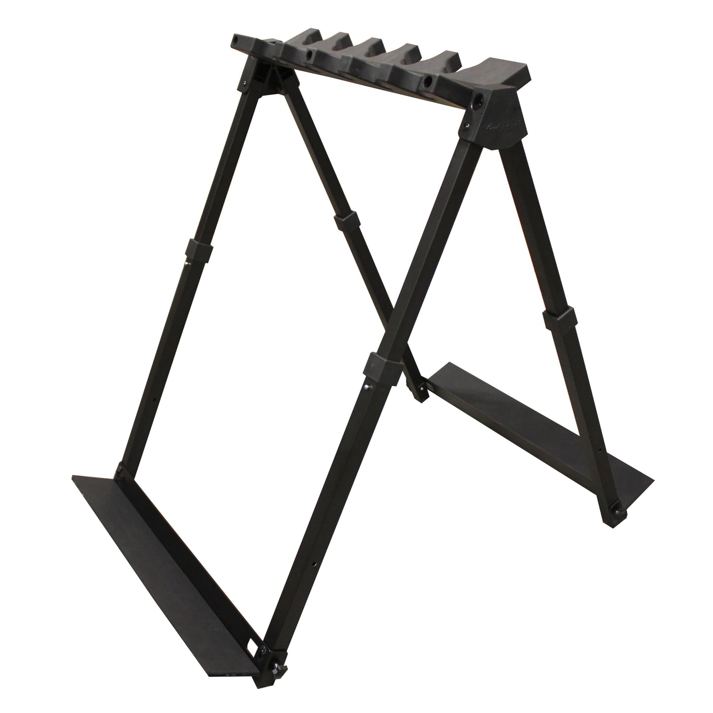 Rush Creek Creations Heavy-Duty Aluminum Gun Rack for 10 Rifles & Shotguns, 22"x32"x26.6”, Foldable Portable Stand, Black