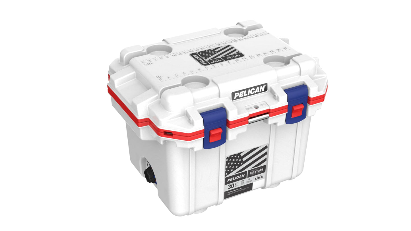 Pelican Elite 30 Quart (QT) Cooler (Americana)