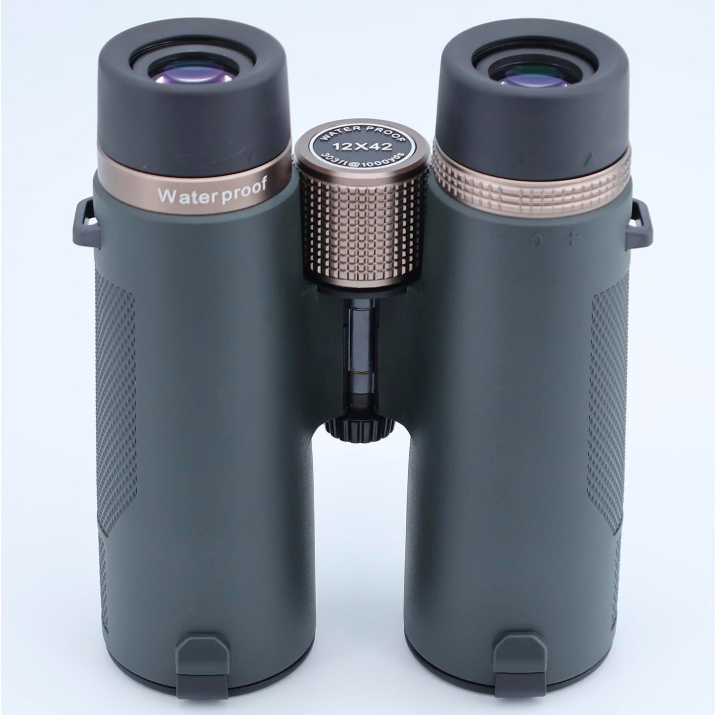 Teenkeen 12x42 ED HD Binoculars for Adults, IPX7 Nitrogen Filled Waterproof & Fogproof Large Eyepiece Low Light Vision Optical System with FMC Coated & BAK4 Prism for Bird Watching Travel Hunting
