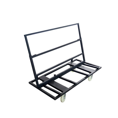 Folding Table Cart Dolly, 1800 LBS Heavy Duty Panel Truck with 4 Swivel Casters, Expandable Foldable Cart with Strap for Plywood, Plasterboard, Warehouse & Party Use